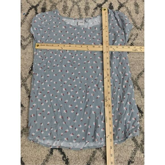 BEAUTIFUL ICHI SUPER LIGHTWEIGHT‎ Summer Floral Short Sleeve greyish & Pink Size - Picture 6 of 6